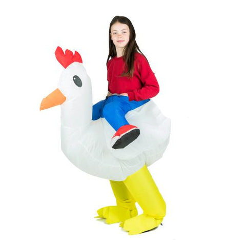 Disfraz hinchable de pollo para niños