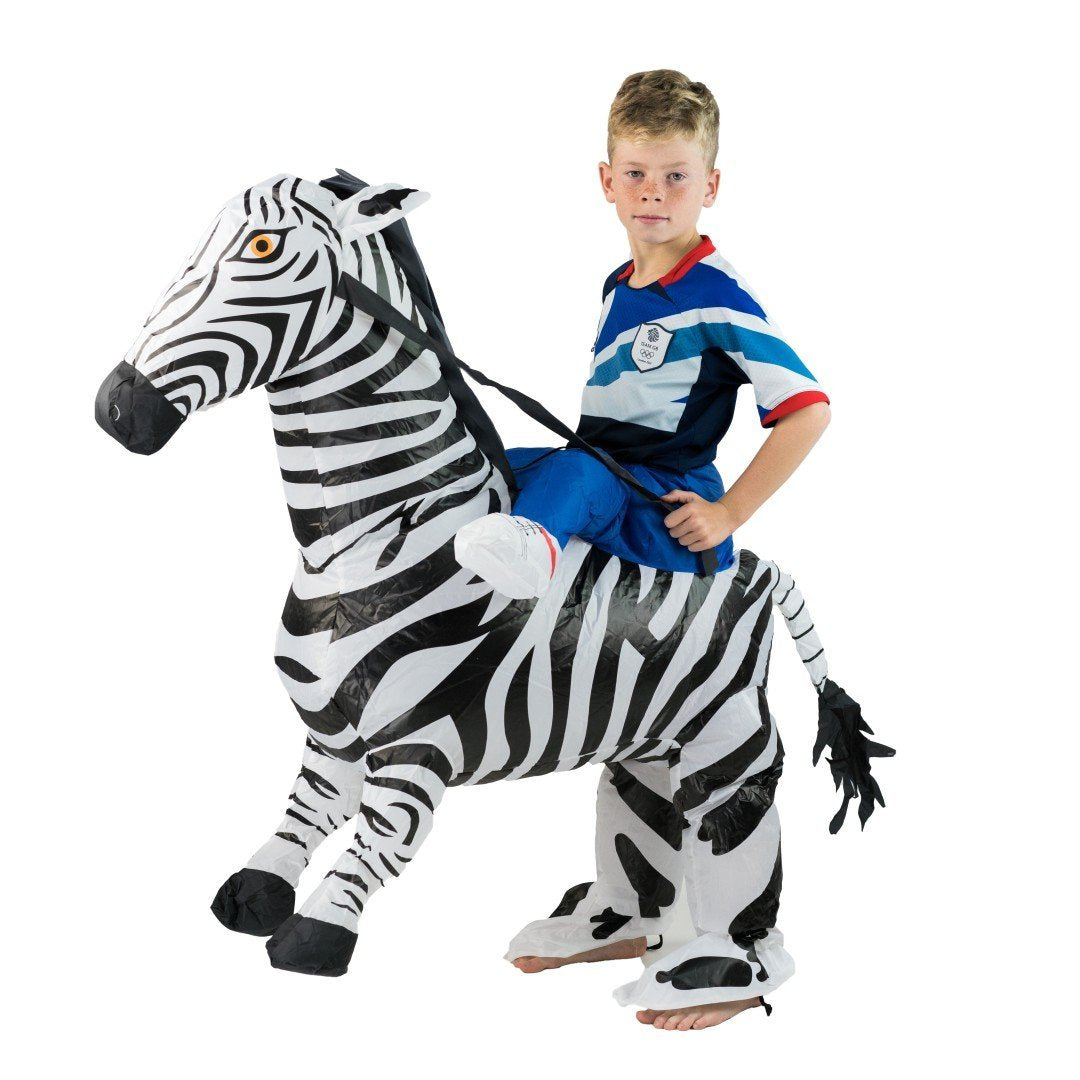Disfraz Hinchable de Zebra para Niños
