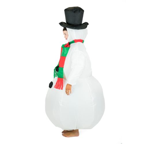 Disfraz de muñeco de nieve inflable