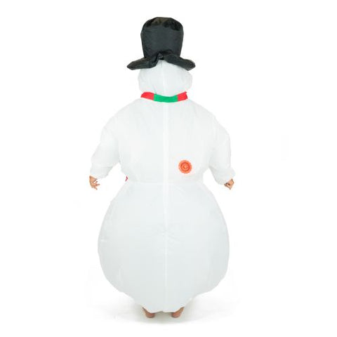 Disfraz de muñeco de nieve inflable