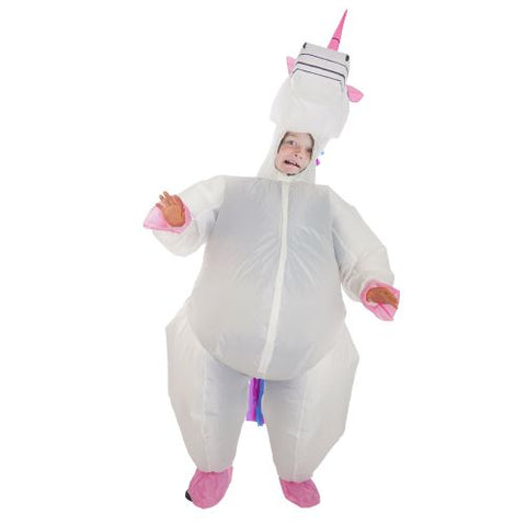 Disfraz de unicornio inflable de lujo para niños