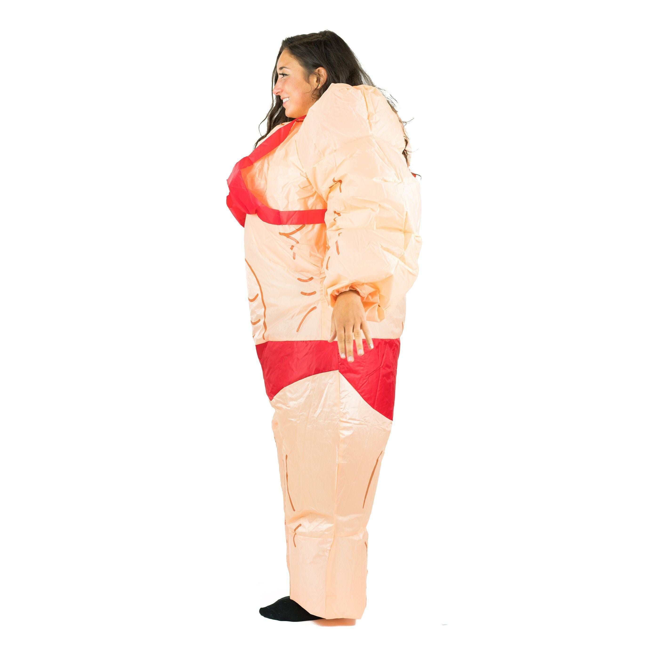 Fancy Dress - Inflatable Lady Muscle Suit Costume