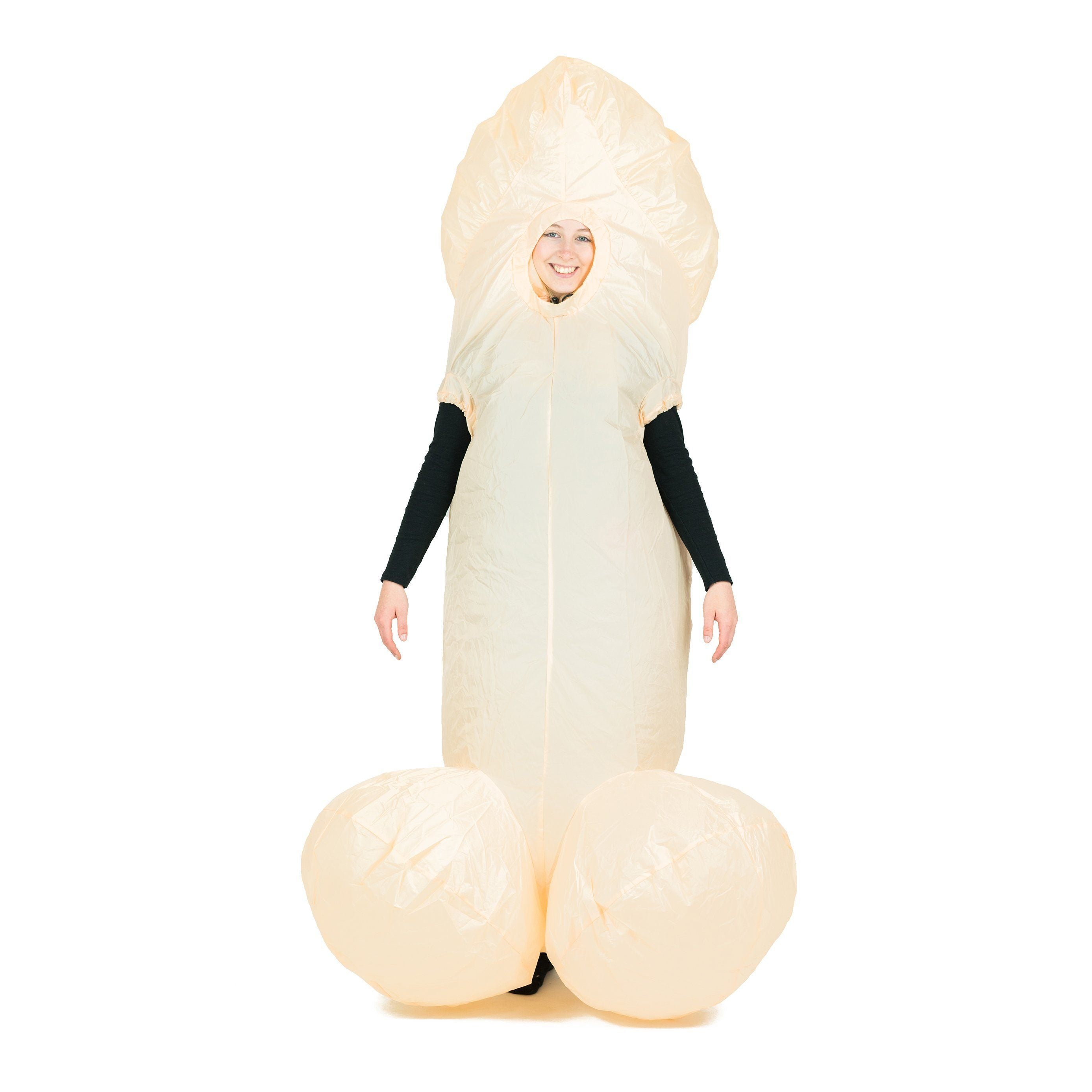 Fancy Dress - White Inflatable Willy Costume