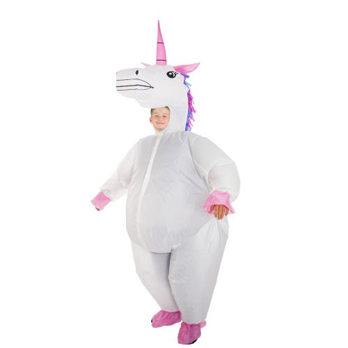 Disfraz de unicornio inflable de lujo para niños